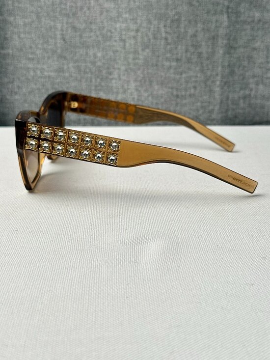 NEW Givenchy GV40076I 57B Brown Gradient Crystal Studded Sunglasses 54-18-145 main image 9